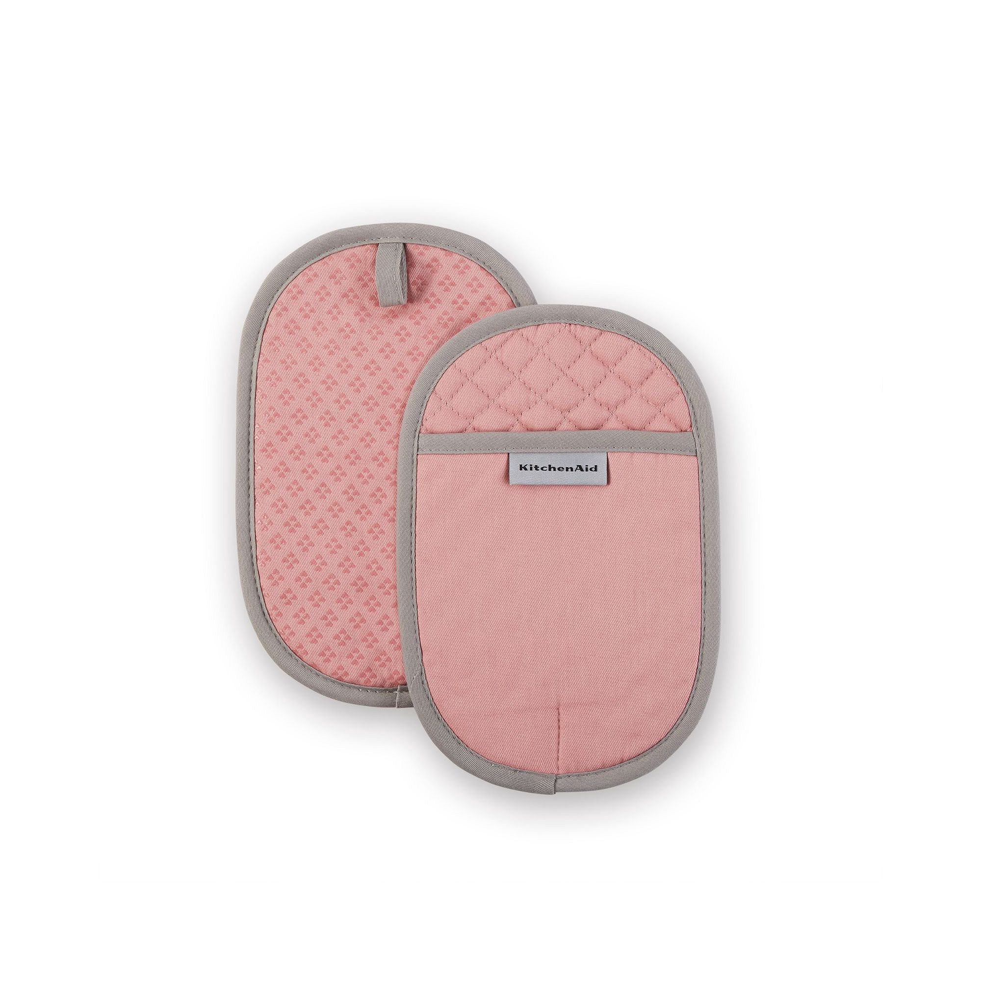 KitchenAid Asteroid 2-pc. Oval Pot Holder Set, Dried Pink