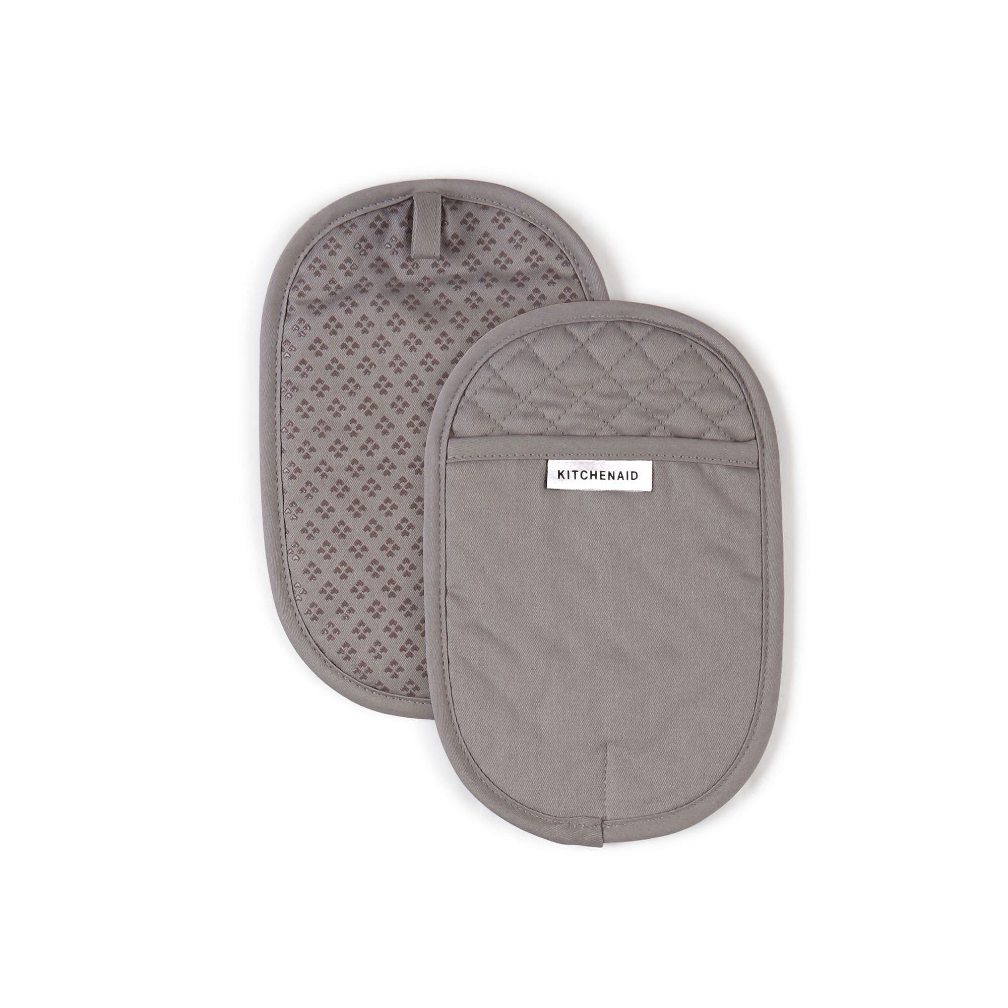 KitchenAid Asteroid 2-pc. Oval Pot Holder Set, Gray