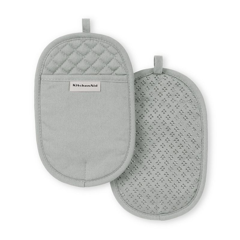 KitchenAid Asteroid 2-pc. Oval Pot Holder Set, Gray