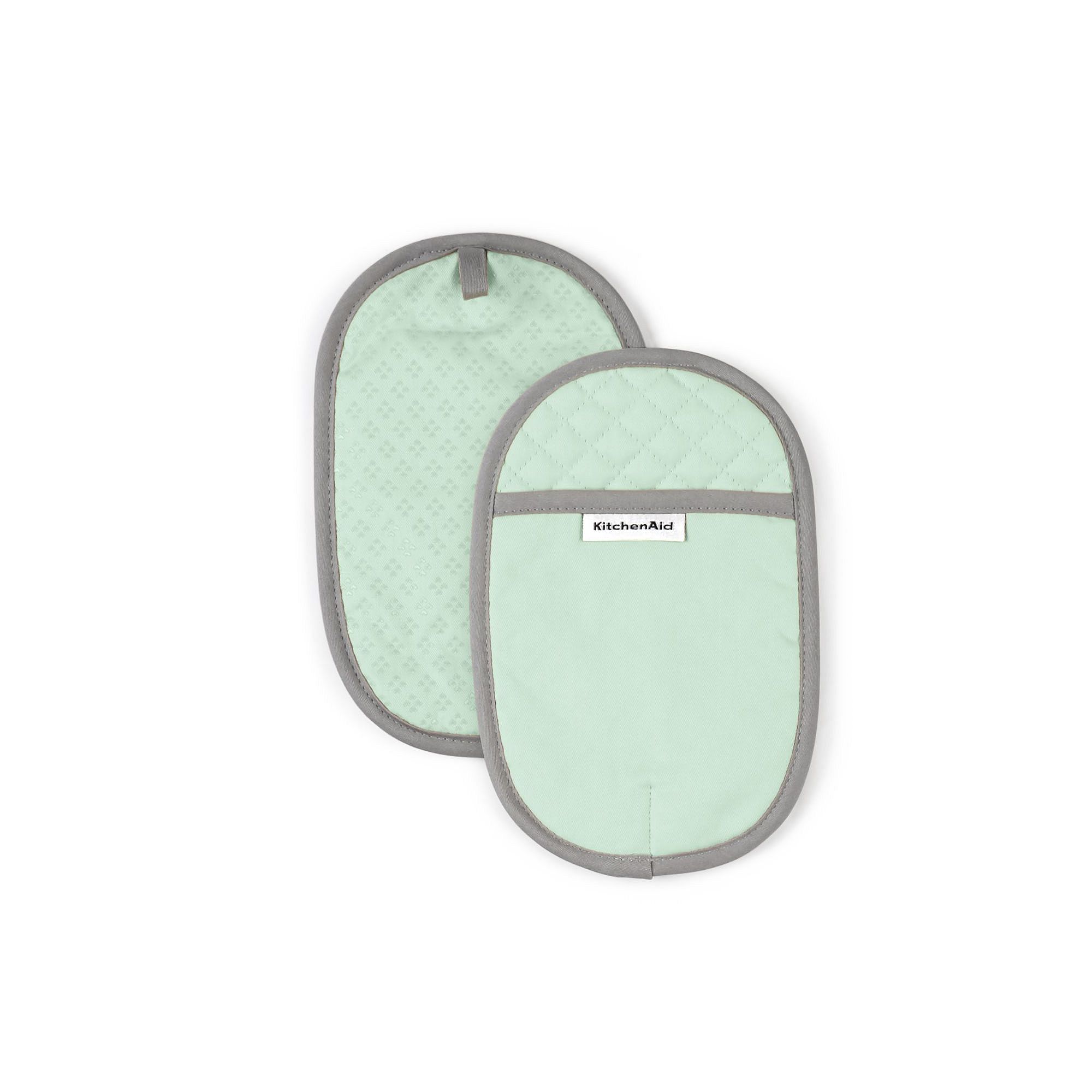 KitchenAid Asteroid 2-pc. Oval Pot Holder Set, Green