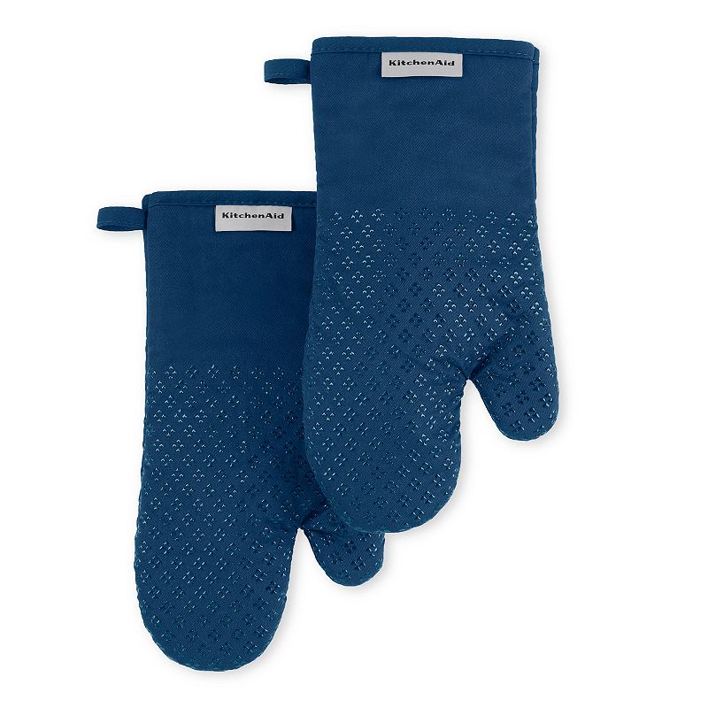 KitchenAid Asteroid 2-pc. Oven Mitt Set, Blue Willow
