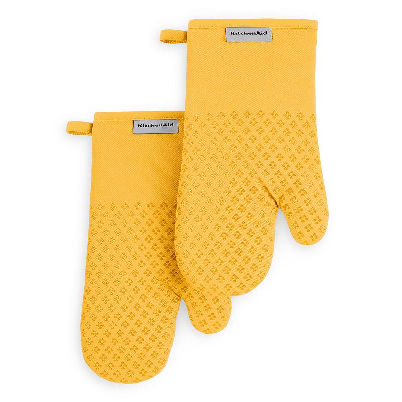 KitchenAid Asteroid 2-pc. Oven Mitt Set, Buttercup