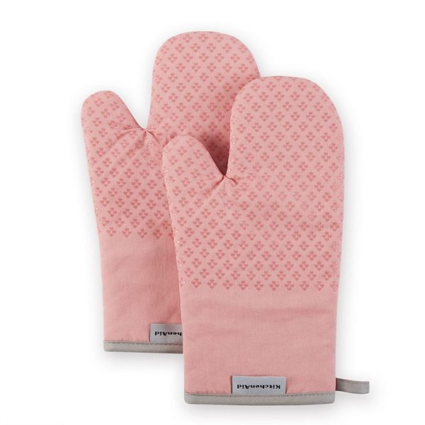 KitchenAid Asteroid 2-pc. Oven Mitt Set - Dried Rose