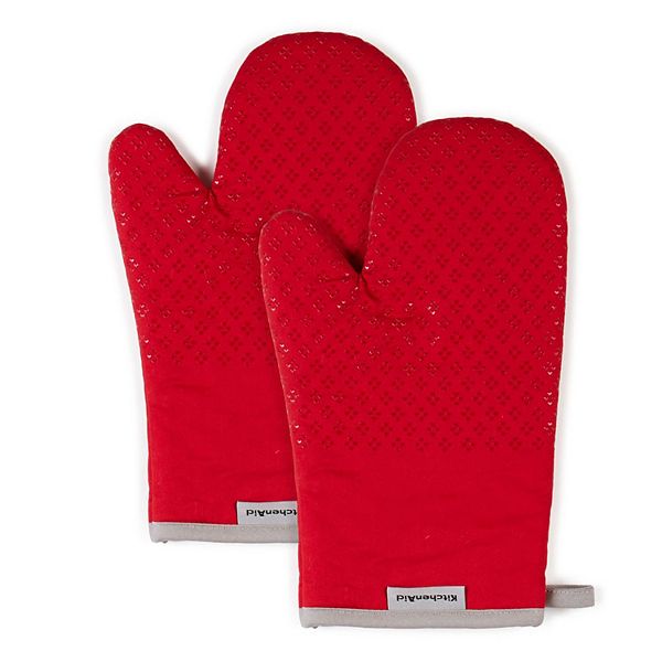 KitchenAid Asteroid 2-pc. Oven Mitt Set - Fire Red