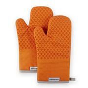 KitchenAid Asteroid 2-Pack Mini Oven Mitt Set Blue Velvet