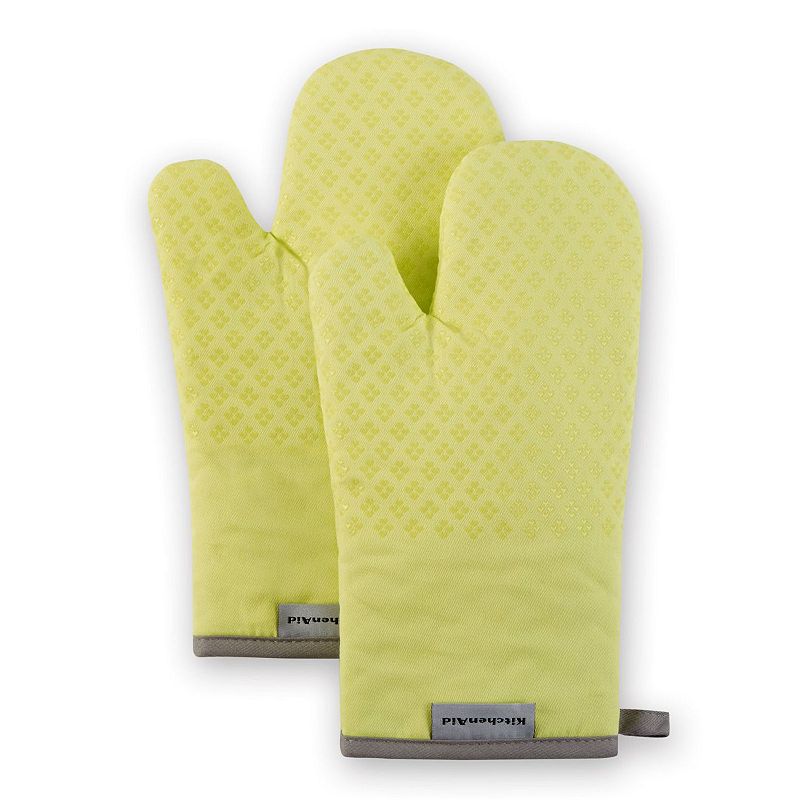 KitchenAid Asteroid Oven Mitt Set  Kyoto Glow Yellow  7 x12.5   Set of 2  Available in Multiple Colors