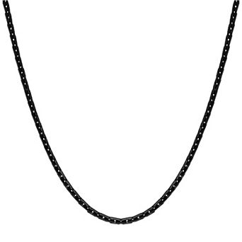 LYNX Men's Ion-Plated Stainless Steel Link Chain Necklace