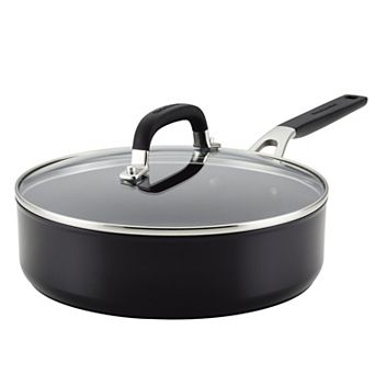 KitchenAid® Hard-Anodized Nonstick Deep Frying Sauté Pan with Lid, 3-qt