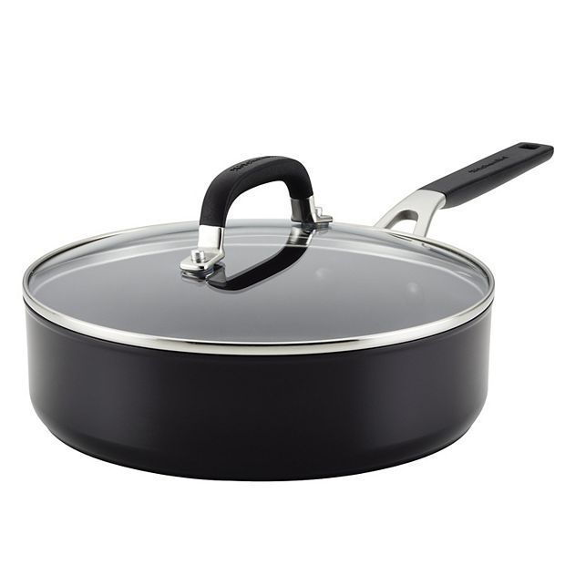 Good Cook 4 Quarts Non-Stick Aluminum Saute Pan with Lid