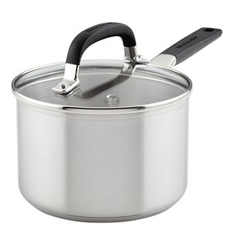 KitchenAid® 2-qt Stainless Steel Saucepan with Measuring Marks