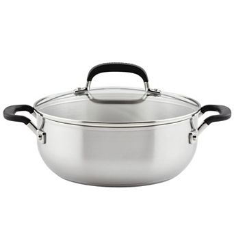 KitchenAid® 4-qt Stainless Steel Casserole with Lid