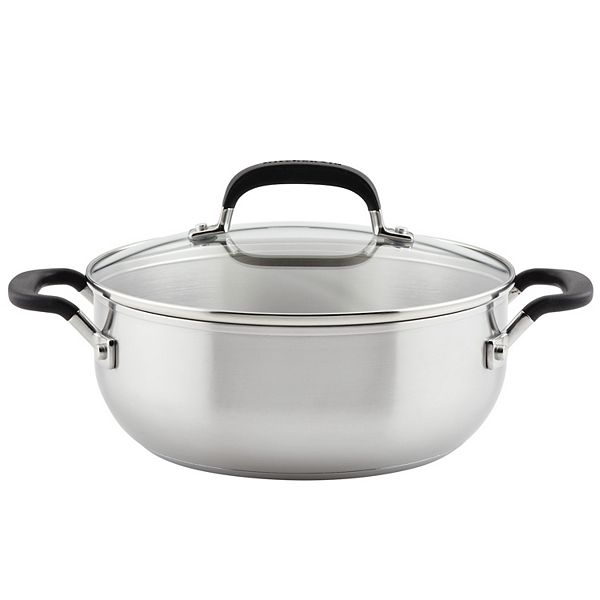 KitchenAid® 4qt. Stainless Steel Casserole with Lid