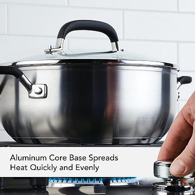 KitchenAid® 4-qt. Stainless Steel Casserole with Lid