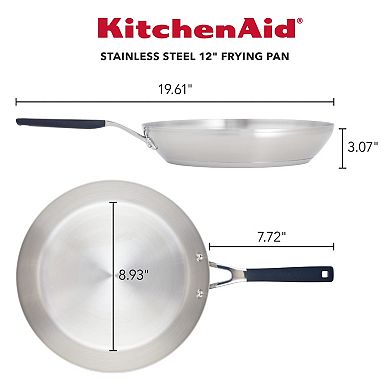 KitchenAid® 12-in. Stainless Steel Frypan