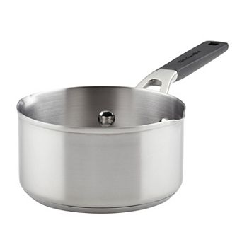 KitchenAid® 1-qt Stainless Steel Saucepan with Pour Spouts