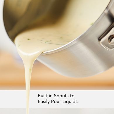 KitchenAid® 1-qt. Stainless Steel Saucepan with Pour Spouts
