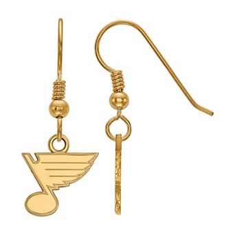 LogoArt St. Louis Blues Sterling Silver Extra-Small Drop Earrings