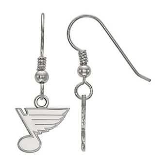 LogoArt St. Louis Blues Sterling Silver Extra-Small Drop Earrings