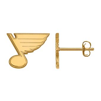 LogoArt St. Louis Blues 14k Gold Extra-Small Stud Earrings