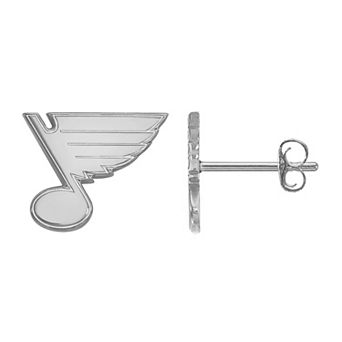 LogoArt St. Louis Blues Sterling Silver Extra-Small Stud Earrings