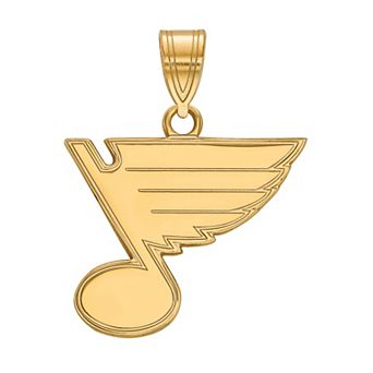 LogoArt St. Louis Blues Sterling Silver Medium Pendant