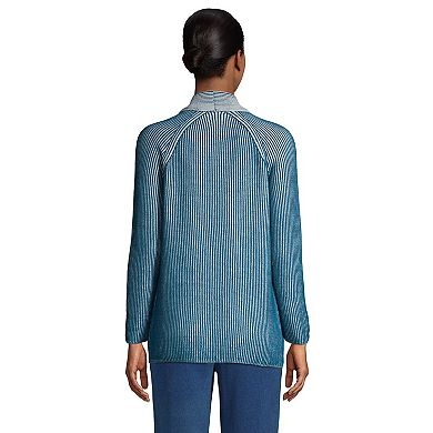 Women's Lands' End Drifter Shaker Open-Front Cardigan Sweater