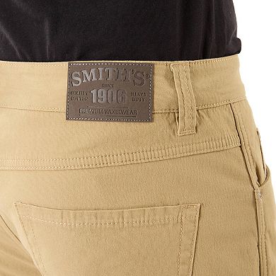 Men's Smith's Workwear Relaxed-Fit Print Fleece-Lined Cargo Canvas Pants