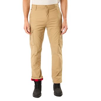 Men's Smith's Workwear Relaxed-Fit Print Fleece-Lined Cargo Canvas Pants