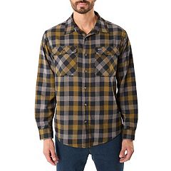 Smith's Workwear Men's Plaid Pocket Flannel Button-Up Shirt