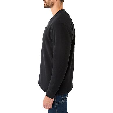 Men's Smith's Workwear Regular-Fit Sherpa Bonded Thermal Henley Pullover