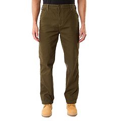 Smith's Workwear Men's Relaxed Fit Black Olive Stretch Canvas Work Pants (38  X 34) in the Work Pants department at