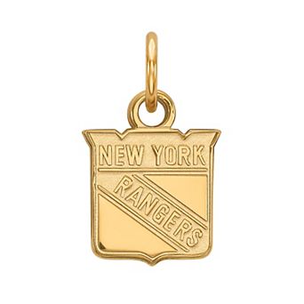 LogoArt New York Rangers 10k Gold Mini Logo Pendant