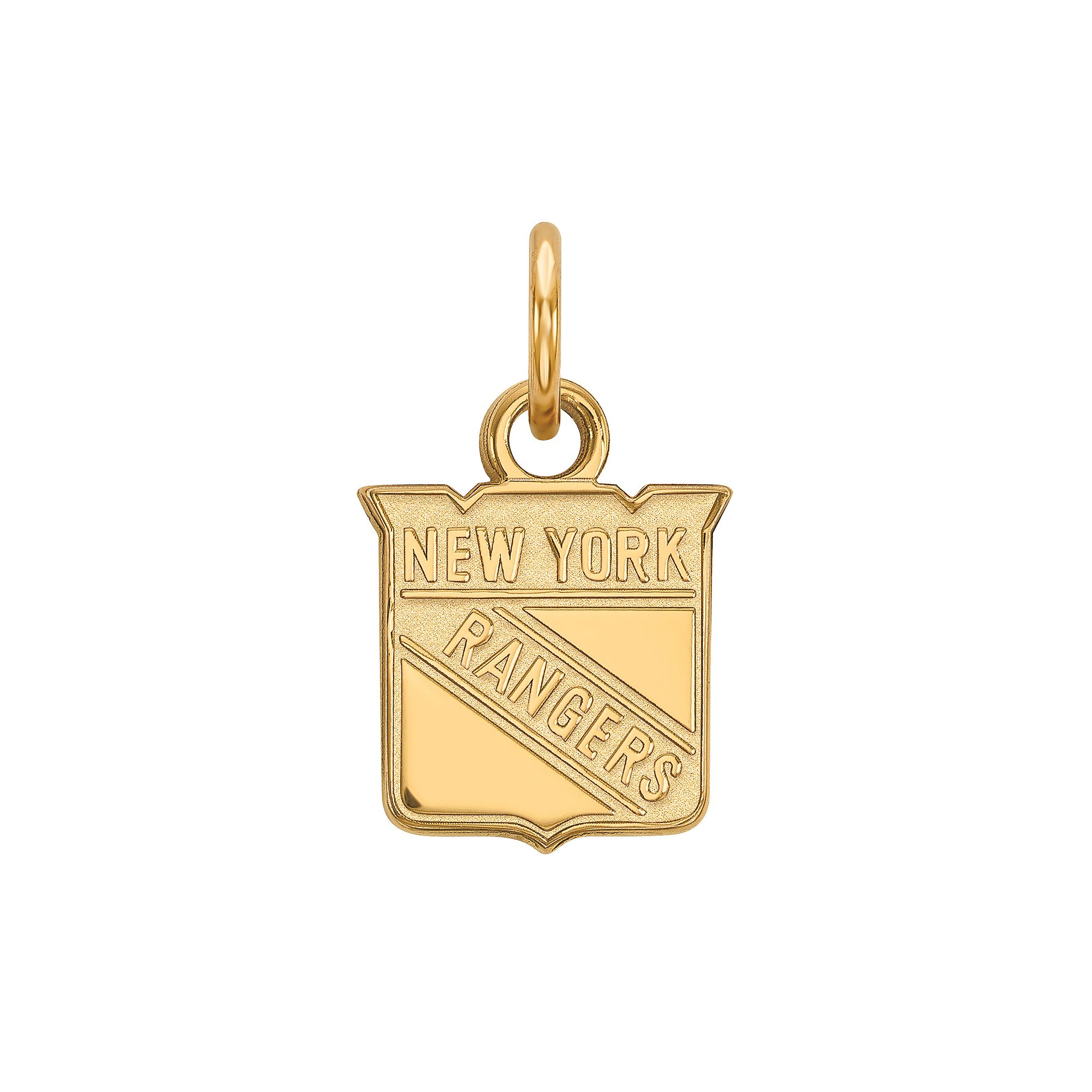 LogoArt New York Rangers Sterling Silver Mini Logo Pendant, Womens, Size: 