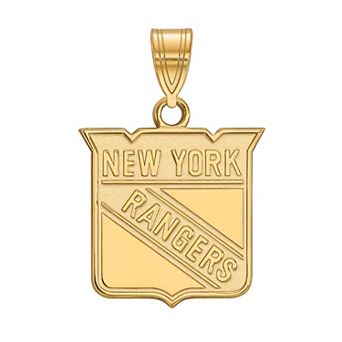 LogoArt New York Rangers Sterling Silver Logo Pendant