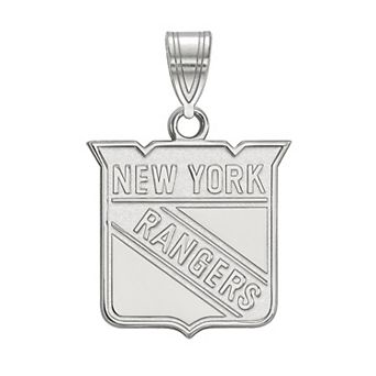 LogoArt New York Rangers Sterling Silver Logo Pendant