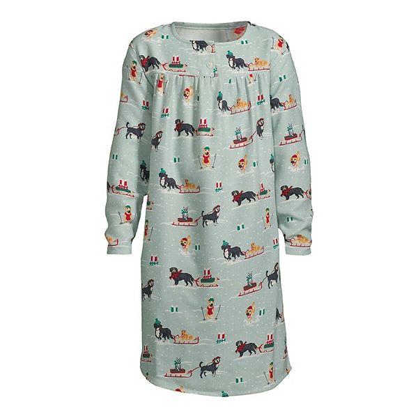 Girls 216 Lands' End Flannel Nightgown