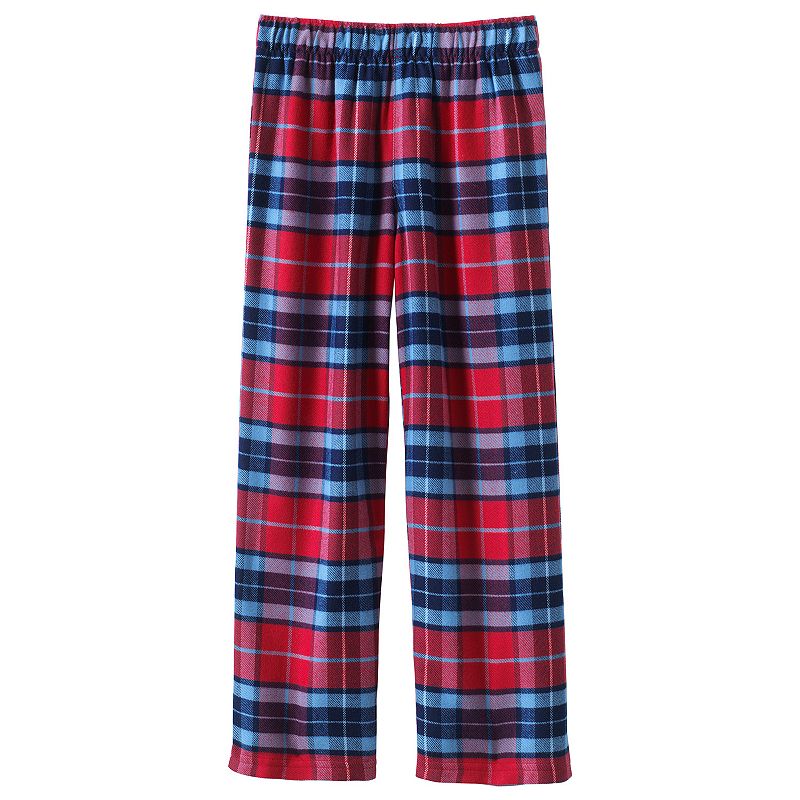 Kids 4-20 Lands End Flannel Pajama Pants, Boys, Size: 8, Red