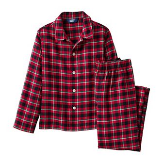 Kids 2-20 Lands' End Kids Flannel Top & Bottoms Pajama Set