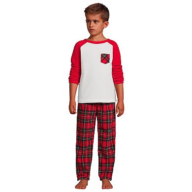 Kids 2-16 Lands' End Fleece Top & Bottoms Pajama Set
