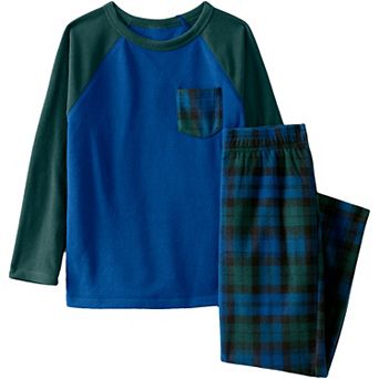 Kids 2-16 Lands' End Fleece Top & Bottoms Pajama Set