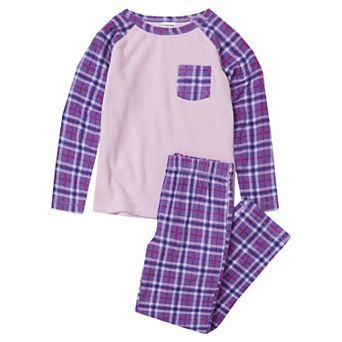Kids 2-16 Lands' End Fleece Top & Bottoms Pajama Set