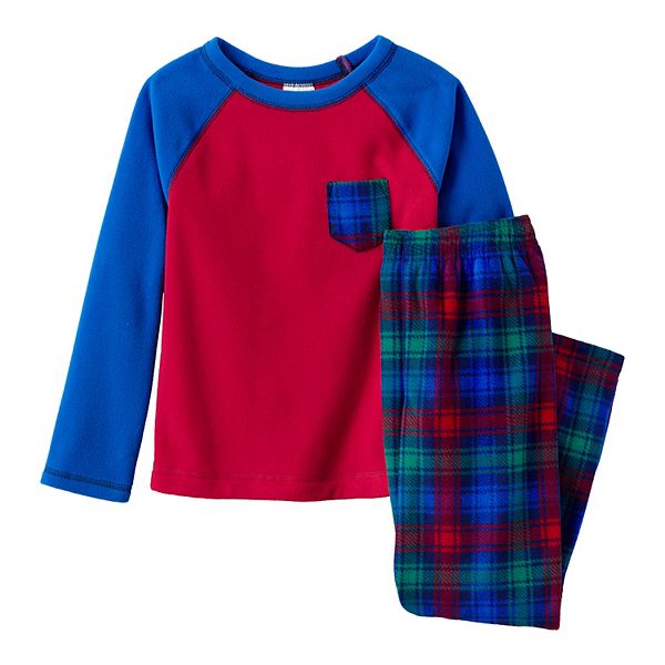 Kids 216 Lands' End Fleece Top & Bottoms Pajama Set