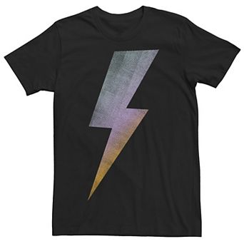 Men's Bold Grey Lightning Bolt Tee