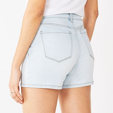 Women's Nine West Slimming Button Front High-Waisted Shorts