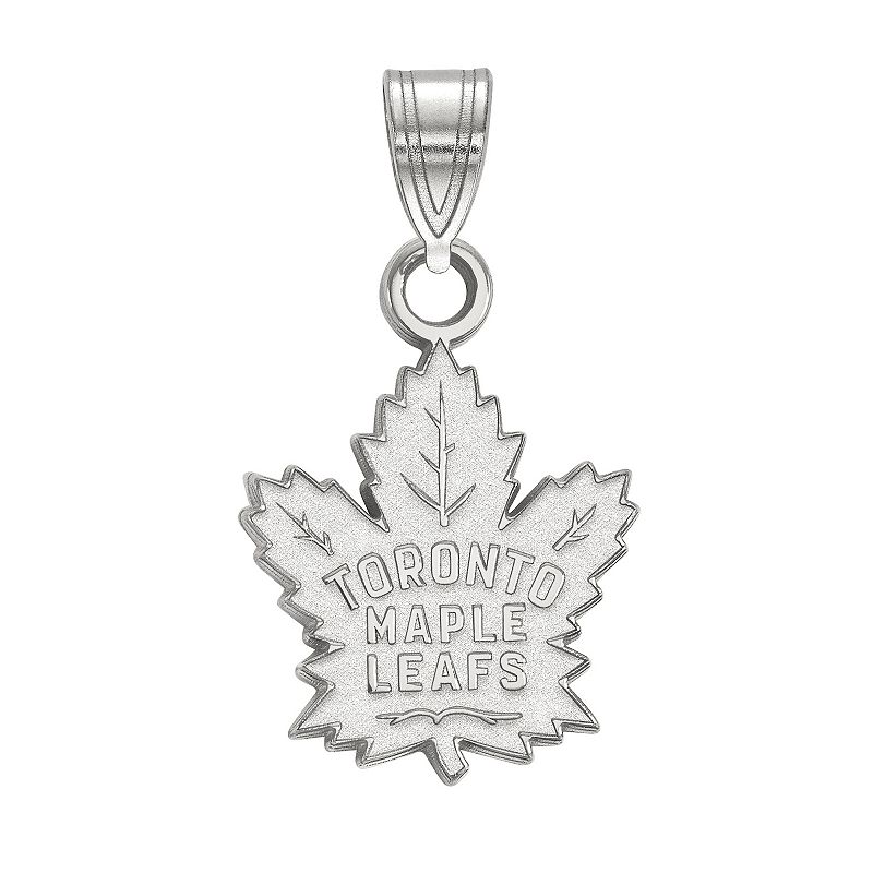 LogoArt Toronto Maple Leafs 10k Gold Small Pendant, Womens, Grey