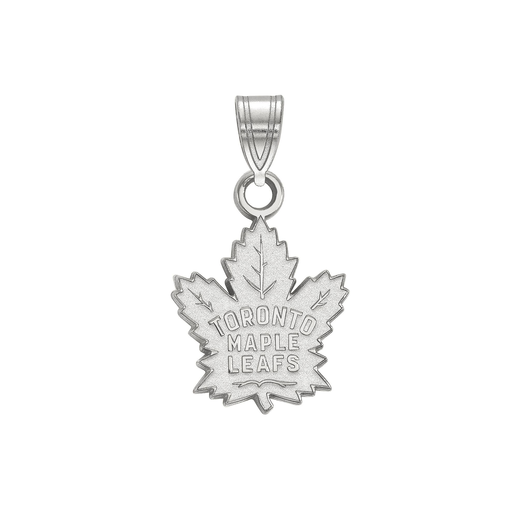 LogoArt Toronto Maple Leafs Sterling Silver Small Pendant, Womens