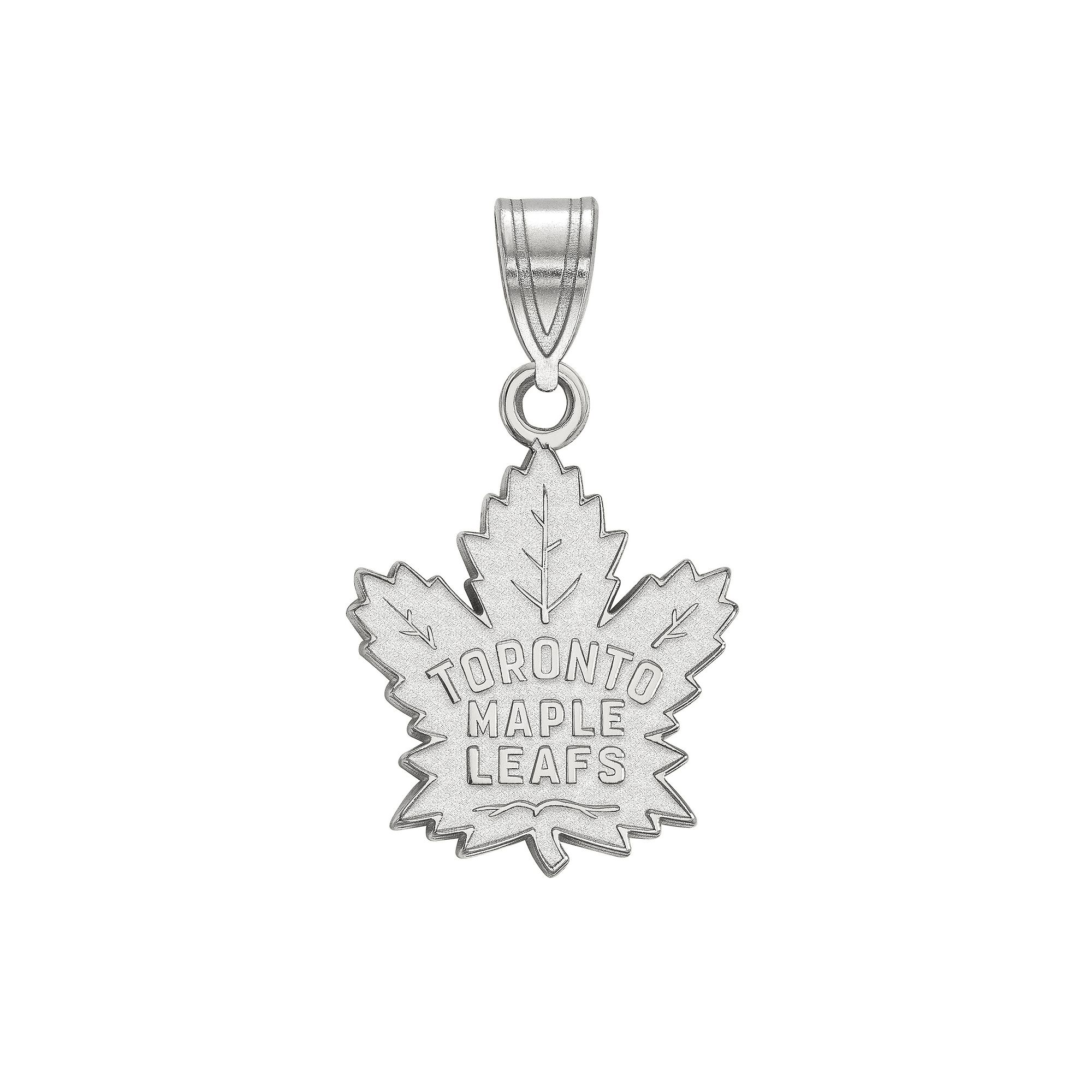 LogoArt Toronto Maple Leafs Sterling Silver Logo Pendant, Womens