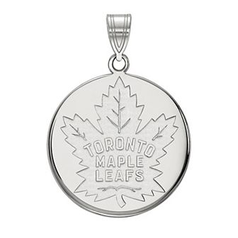 LogoArt Toronto Maple Leafs 10k Gold Large Disc Pendant