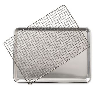 Nordic Ware Naturals Half Sheet Pan with Oven-Safe Nonstick Grid