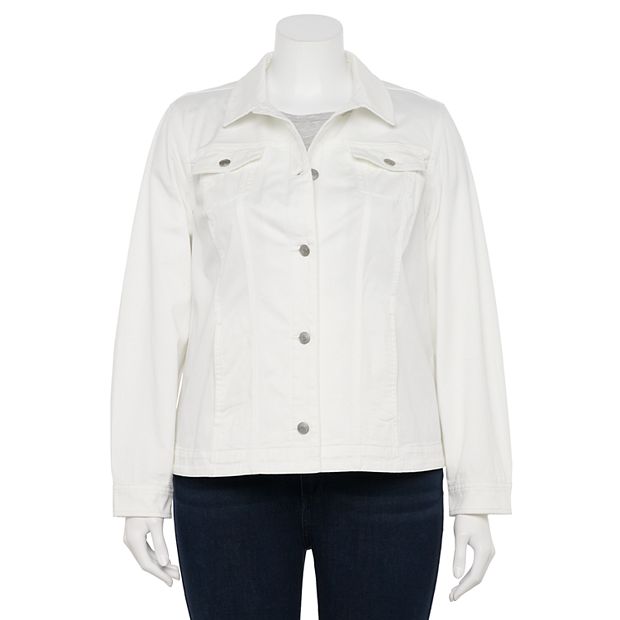 Kohls white hot sale denim jacket